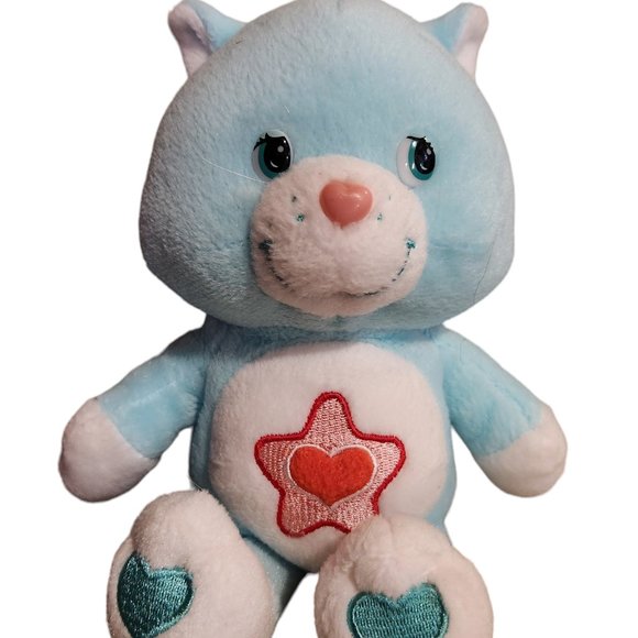 2003 Proud Heart Cat Care Bear Cousin 8.5” Plush Stuffed Animal by Play Along - Picture 1 of 3